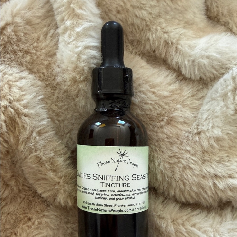Sadie’s Sniffing Season Tincture - Black Bottle NWT - never opened